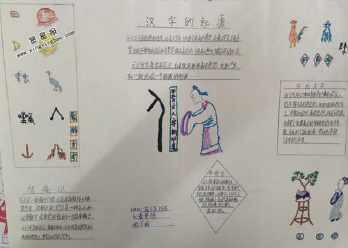 小学生有关汉字的起源手抄报 汉字的起源手抄报