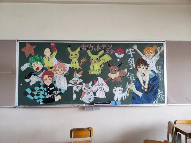 人均漫画家十一区学校毕业黑板报太炫酷ω