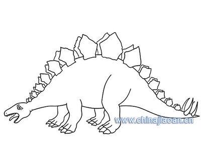 恐龙化石简笔画幼儿