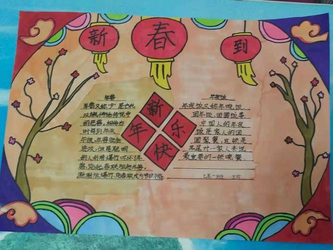 我们的节日喜迎春节手抄报活动可以说春节是历史悠久的中国节日小学生