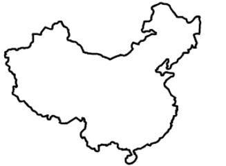 中國簡筆畫中國簡筆畫地圖