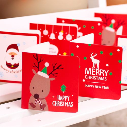 圣诞节创意贺卡高档精致韩国祝福商务diy立体小卡片ins留言卡定制