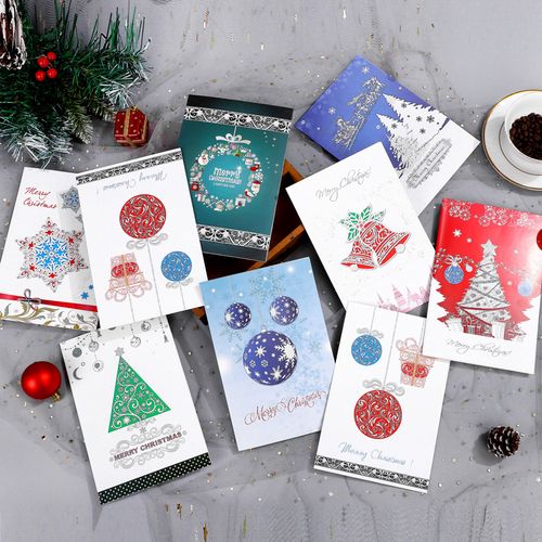 圣诞节贺卡韩国创意高端通用带信封生日祝福商务感谢留言小卡片