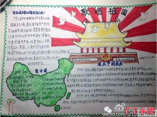 三年级歌唱祖国中国地图手抄报模板简单漂亮中国地图是一只雄鸡