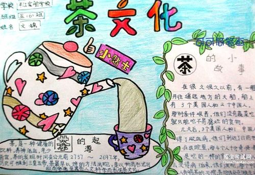 中国招生考试网小编整理的手抄报关于茶文化供大家参考