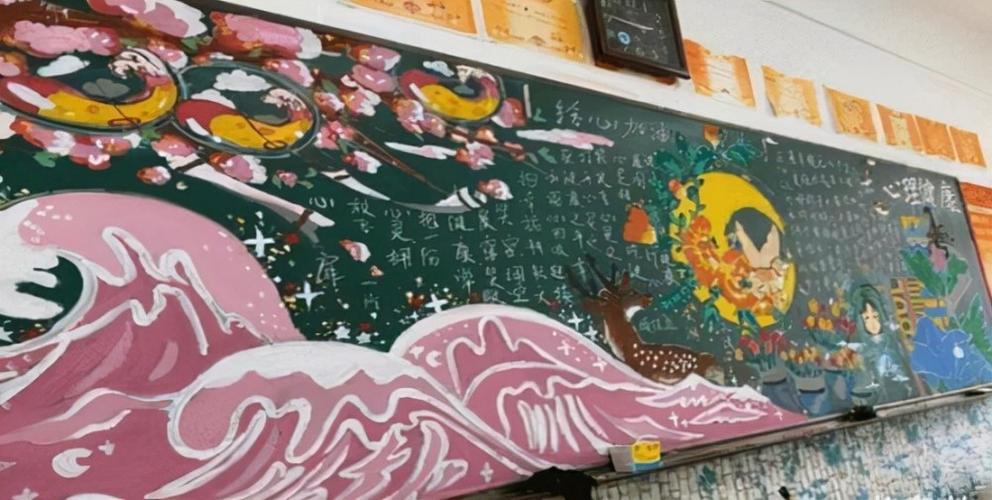 不要小看 黑板报的装饰作用利用好 黑板报能让学生和老师每次进教室