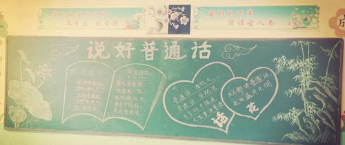 爱卫生黑板报活动 写美篇   普通话即现代标准汉语又称国语华语