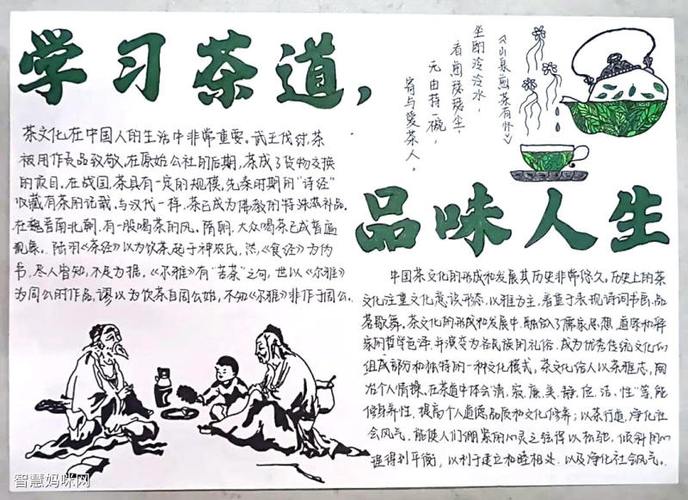弘扬传统茶文化手抄报图片