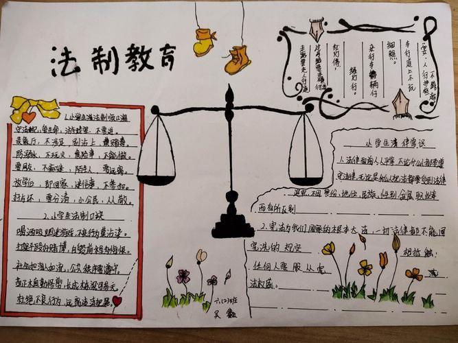 建设法治中国雅臣小学三年四班宪法日手抄报活动2020小学生全国法制