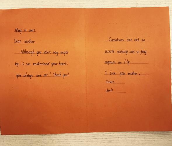 贺卡 写美篇 孩子们第一次diy的english card 和孩子们一起用英文做