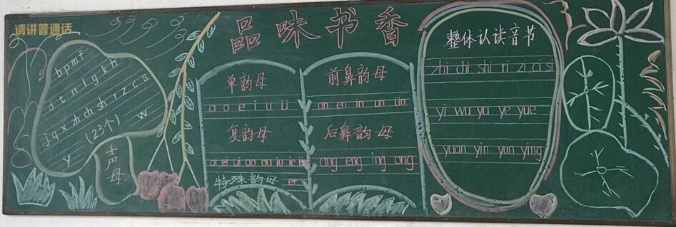 泗洪县孙园学校开展全民阅读 共建书香泗洪黑板报评选活动