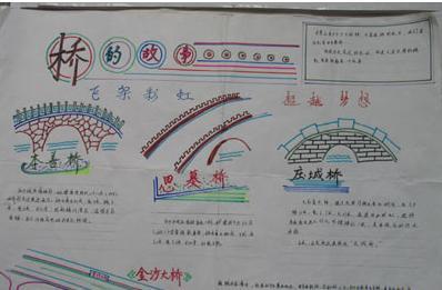 赵州桥的手抄报关于桥的手抄报版面中国十大名桥手抄报