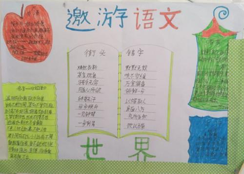 三年级语文手抄报简单又漂亮简单三年级语文手抄报