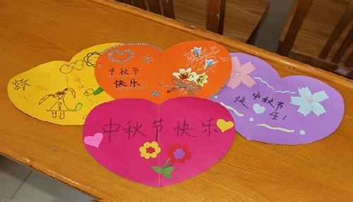 一年级中秋贺卡制作 第1名心形卡片 贺卡 韩国创意卡片祝福爱心立体