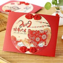 猪年新年贺卡 新春春节圣诞元旦贺卡 商务卡片定制logo祝福送客户送