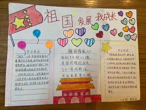 我与祖国共成长息县第十一小学北校区庆祝国庆优秀手抄报侧记