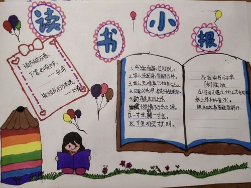 勤奋读书成就无限 ------万佳小学三年级世界读书日主题手抄报活动