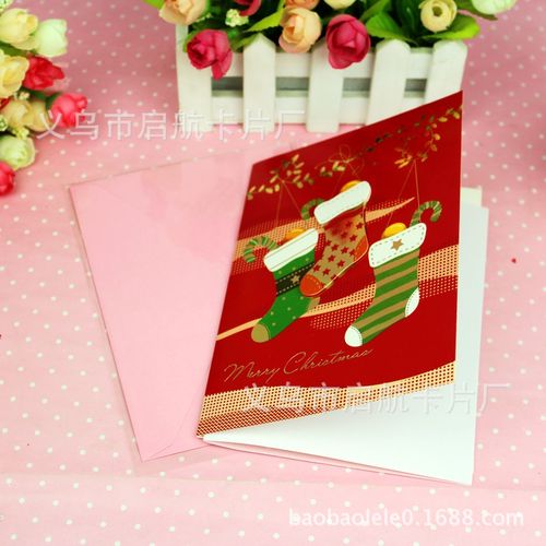 特价韩国创意 圣诞节贺卡批发 立体圣诞祝福贺卡 圣诞贺卡图片9
