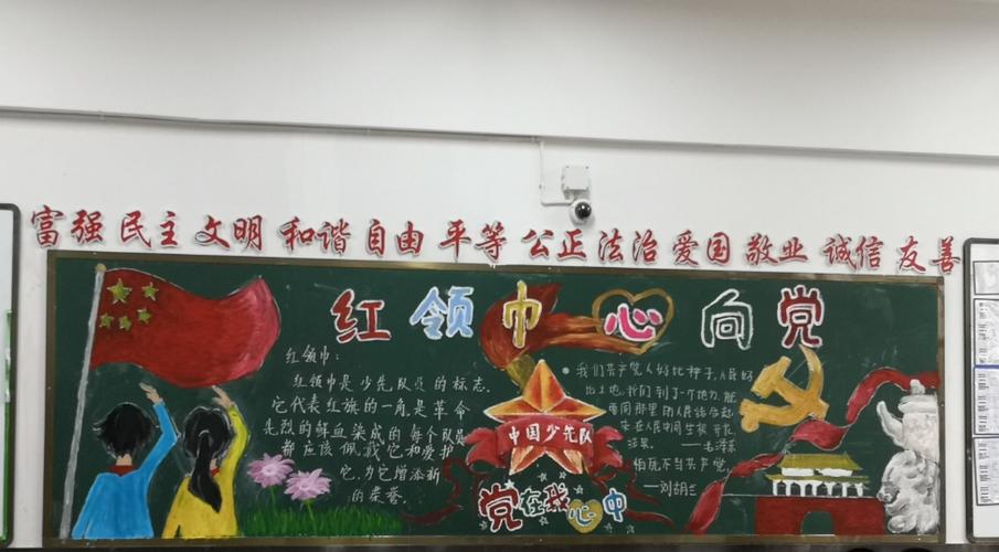 红领巾心向党云大附属会展学校黑板报比赛 写美篇   为热烈庆祝党的
