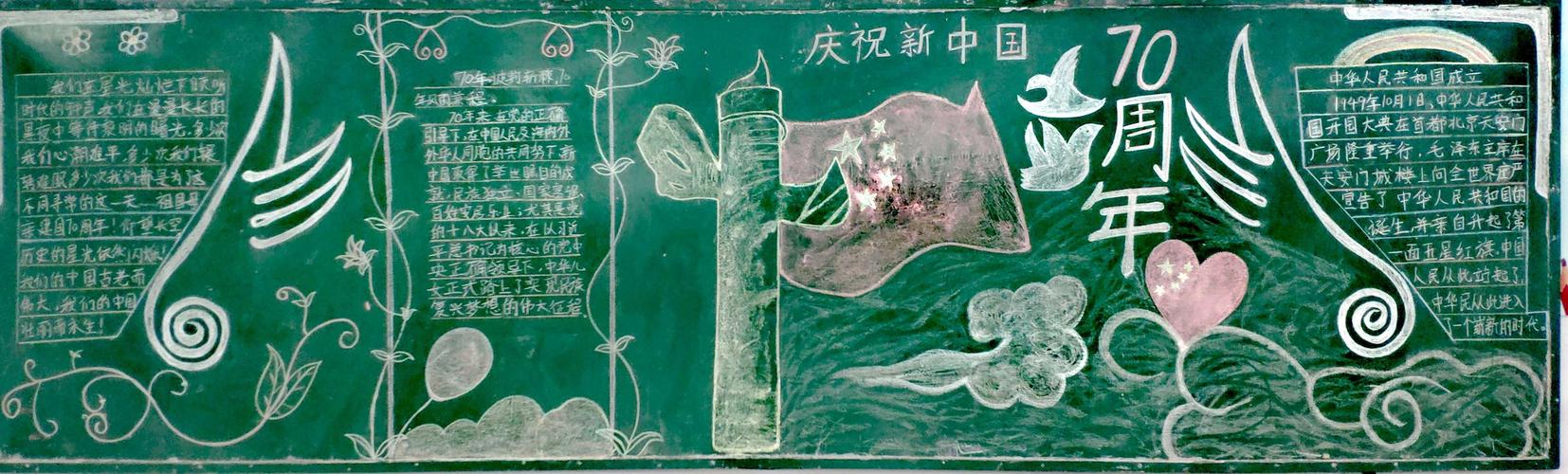 奋斗新时代庆祝中华人民共和国70周年主题黑板报评比活动