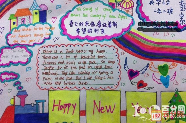 春节是中国独特的民俗节日 关于春节的 英语手抄报应该怎么制作呢