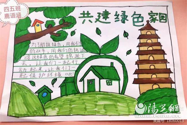 西安生态日幼儿绘画图片