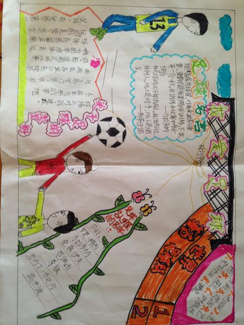一年级足球手抄报乳山市黄山路学校举行足球文化节手抄报比赛活动