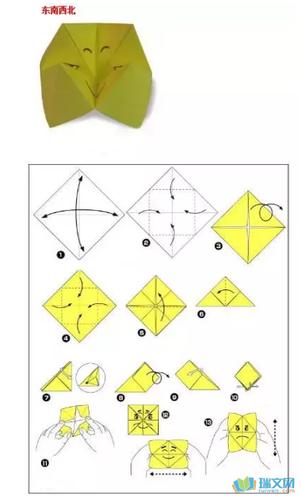 折纸东南西北玩法6 手工折纸大全-蒲城教育文学网