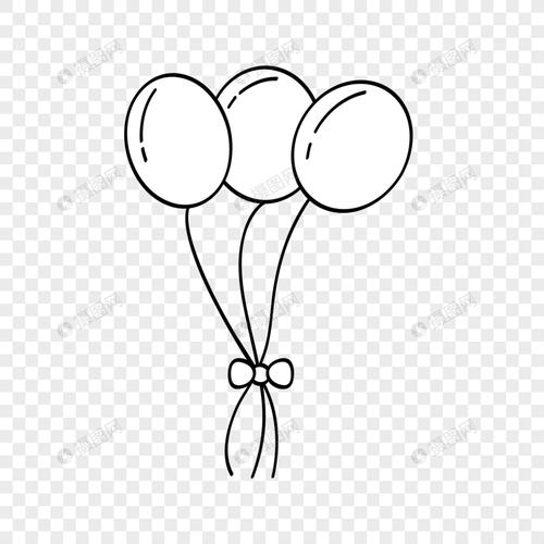 5个气球的画法图片