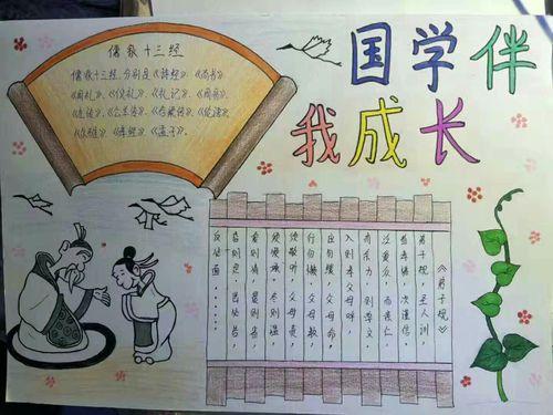 弘扬传统文化港城第一小学举行国学手抄报评比