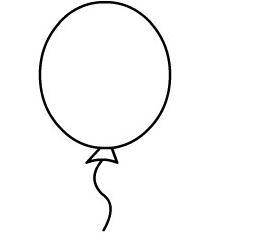 各种形状的气球简笔画图片