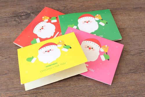 立体圣诞贺卡 diy创意祝福卡片 圣诞节礼物卡片 3d新年贺卡清仓