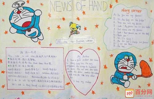 制作手抄报对 小学生来说是一项综合性很强的 英语实践活动.