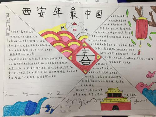 西安年最中国为主题手抄报 爱为主题的手抄报