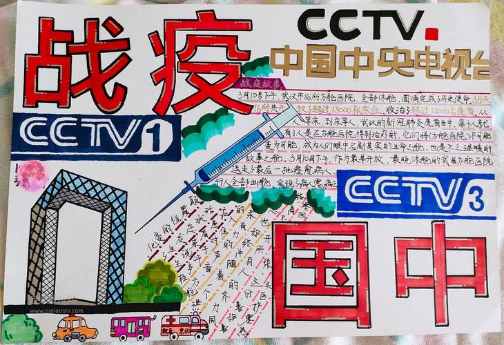 中国战疫手抄报图片 中国cctv - 健康手抄报 - 老师板报网