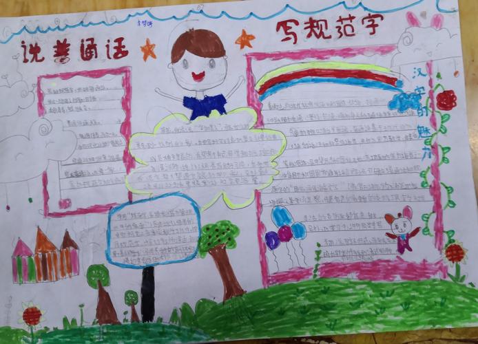 镇王楼学校第三期手抄报 写美篇   为贯彻落实全国语言文字工作的精神