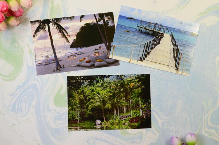 海南风光明信片 三亚海口海景天涯海角风景精品贺卡卡片 20张