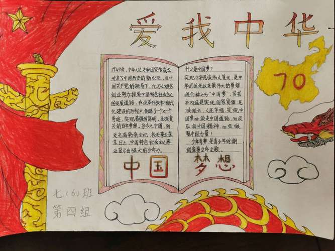 书香校园的校园文化氛围我校于本周举行了我爱我的祖国手抄报