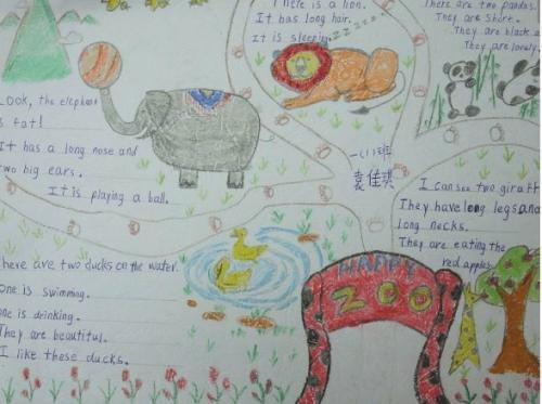 4年级英语手抄报lovely animalsanimal world动物世界英语手抄报