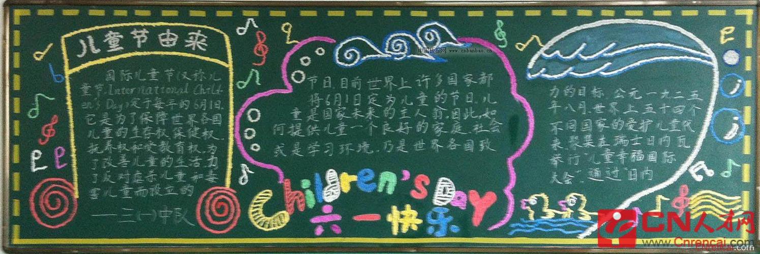 cn职场指南网 其他文章 应用文写作 黑板报 快乐的六一儿童节黑板报
