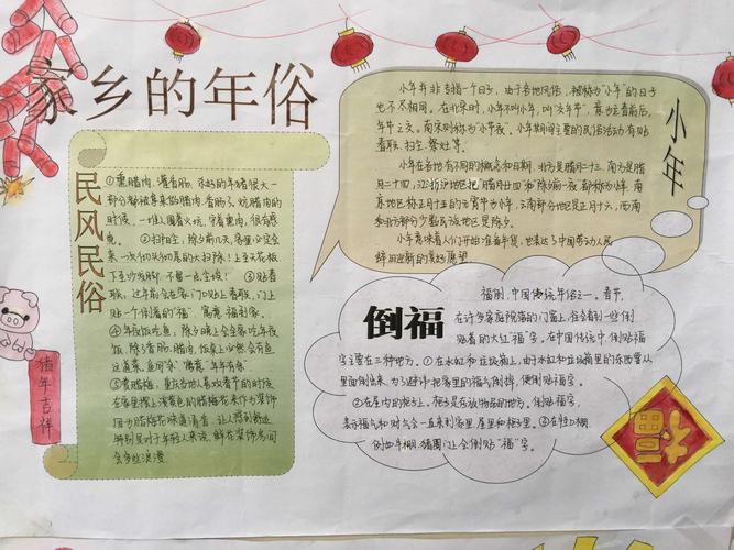 重庆市第七中学校初2020级一班《家乡的年俗手抄报》美图集锦
