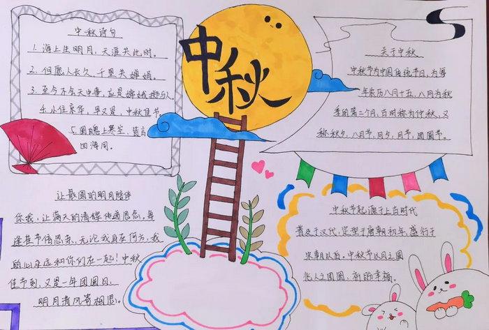 中秋节的手抄报四年级上册简单