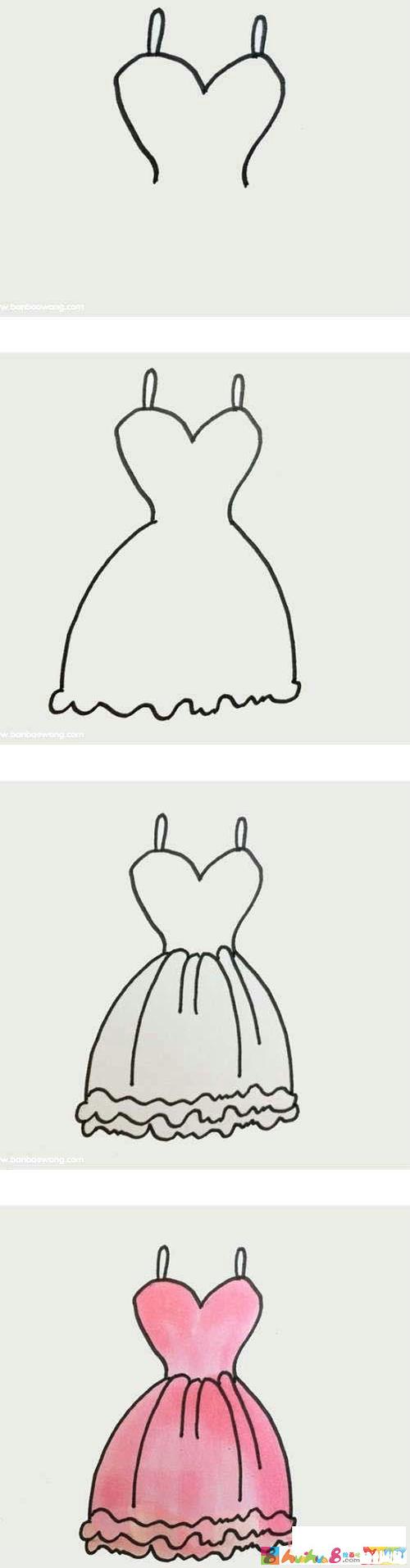 裙子的简单画法简笔画图片