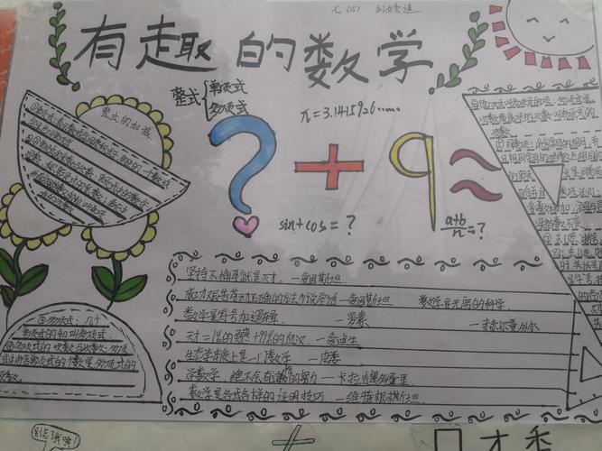 同行伯阳七年级数学手抄报活动 写美篇  为了充分挖掘学生的潜能