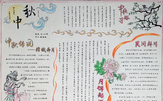 中秋节古诗手抄报图片大全中秋节是我过传统节日中的一个大节从古