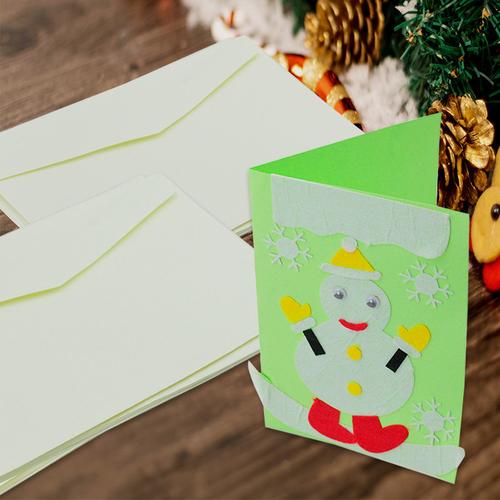韩国创意幼儿园手工贺卡diy材料包儿童生日圣诞通用小贺卡片大号-图3