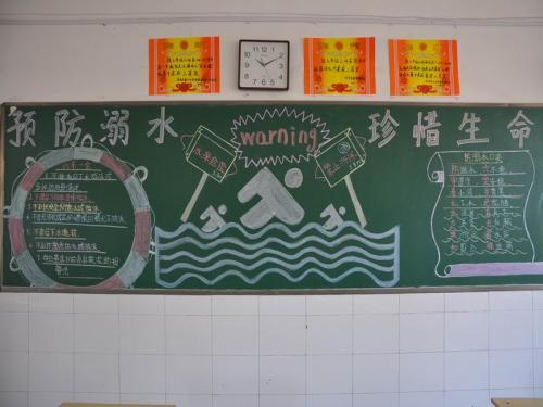 安全天气炎热黑板报 安全的黑板报图片大全-蒲城教育