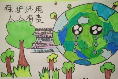 5068儿童网低碳环保绿色生活手抄报绿色环保手抄报3绿色健康环保手