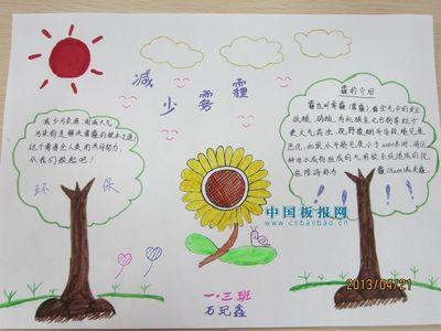 有关春节的手抄报幼儿园大气污染简单手抄报 幼儿园手抄报