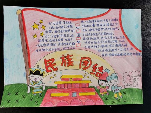 《中华民族一家亲同心共筑中国梦》手抄报比赛获奖作品展播
